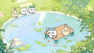 夏日荷塘垂钓