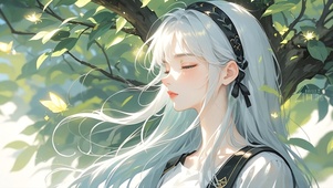 春曦沐光少女