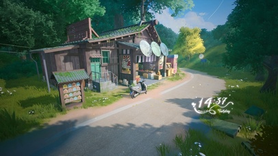 4K唯美治愈夏季村口小铺