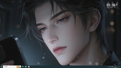 帅气高冷的霸总 凝视和深情