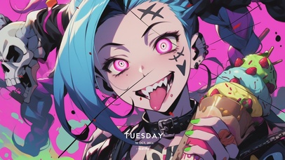 【4K炫酷】插画金克斯