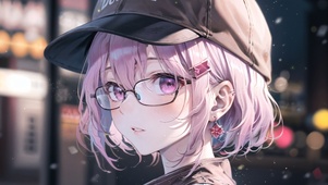 鸭舌帽女孩