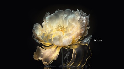 4k治愈 金色花朵