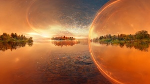 唯美奇幻夕阳