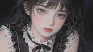 复古风少女-1