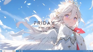 风中少女