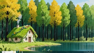 湖畔林间童话屋