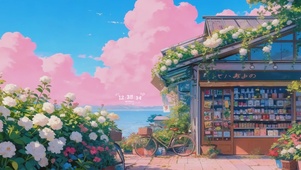 粉云花海小屋