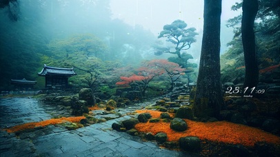 4k 治愈护眼山林小路
