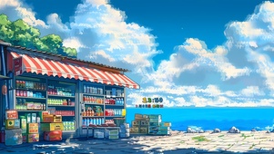 海边缤纷果汁店