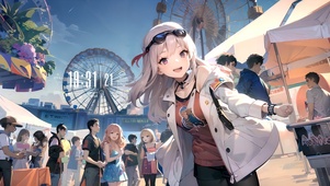 游乐场少女