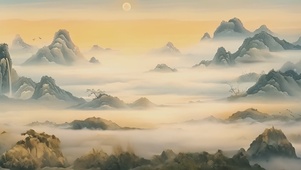山水水墨中国风壁纸
