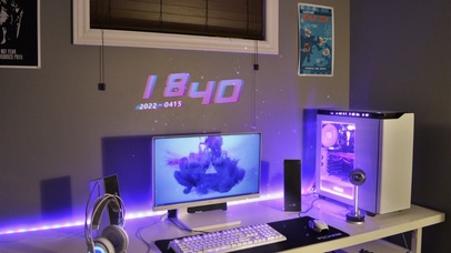 紫色主题的电脑