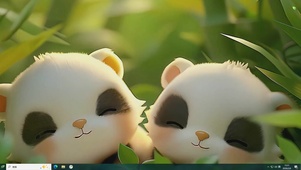 幼崽熊猫桌面主题