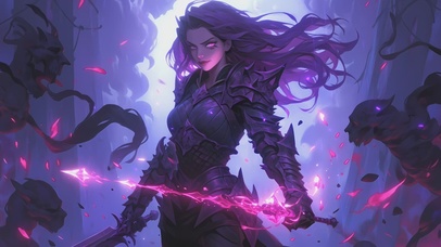 【4K炫酷】暗黑の女武士