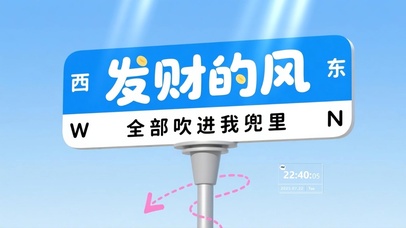 发财的风，全部吹进我兜里