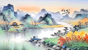 水墨青山