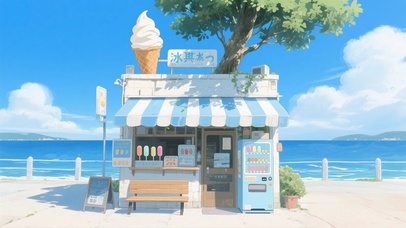 海边冰淇淋店