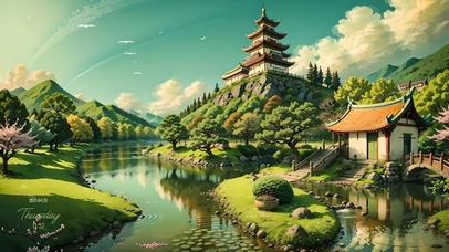 绝美4K白云山麓