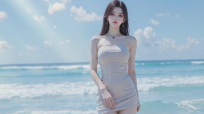 简约护眼美女壁纸