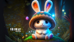 可爱森林兔兔