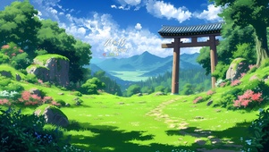 清新鸟鸣晴天
