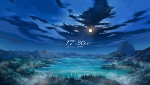 6K星空月夜