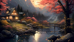 乡村夜景动态壁纸