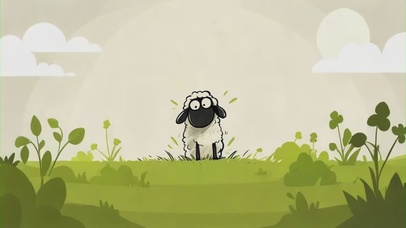 青青草原上的小羊