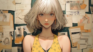 复古大眼美少女