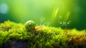 青苔小蜗牛
