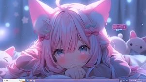 可爱猫耳女孩
