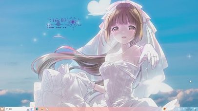 花架女孩主题壁纸