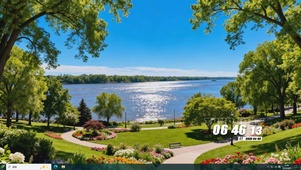 海边花草树木桌面主题