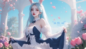 兔耳可爱女生