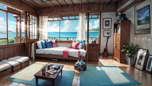 4K海边小屋