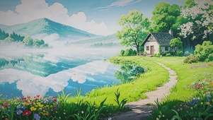 湖镜花蹊