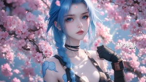 唯美樱花美女