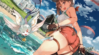 夏日海边的少女