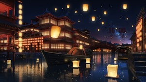 4K花灯游船
