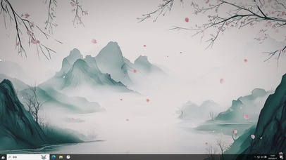 新中式古风山水-桌面主题