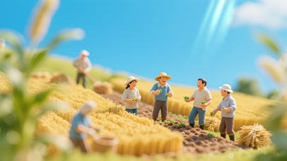 稻田里微观美景