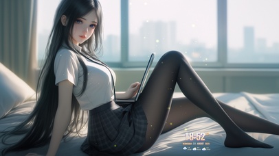 空气像被她按了个滤镜