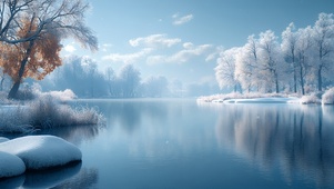 寒汀雪影