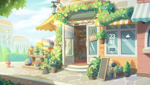 唯美治愈动漫花店