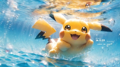 水中乘凉皮卡丘