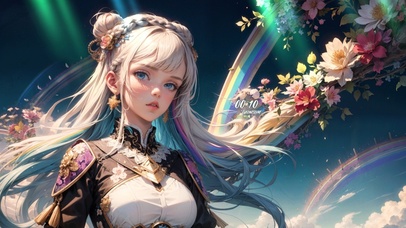 眨眼睛的小姑娘