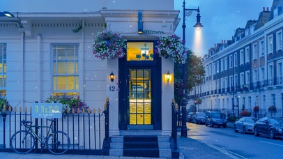 4K唯美治愈傍晚街道花店