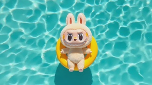 泳池labubu