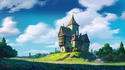 4K唯美治愈夏日田野动漫木屋